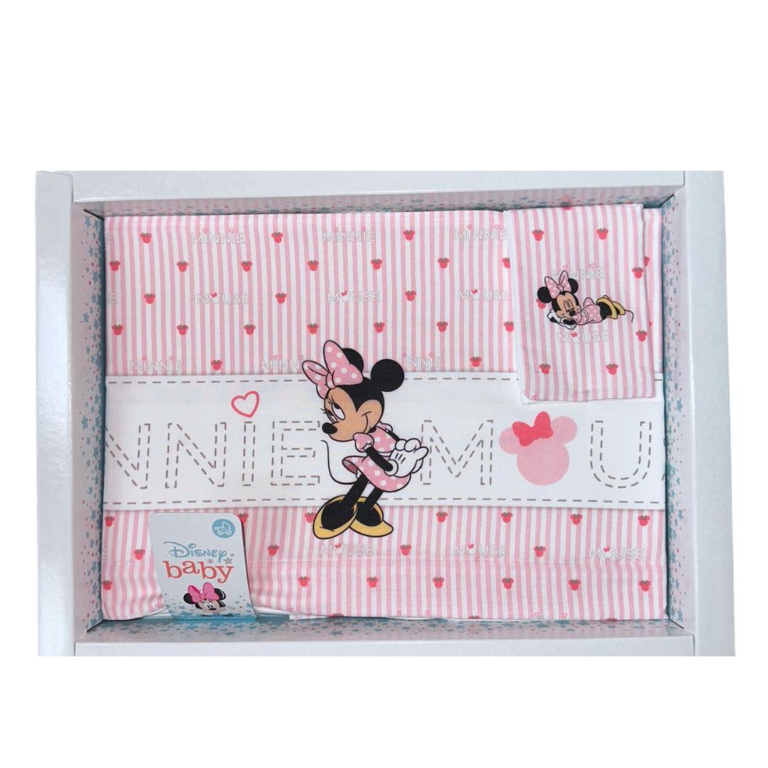 Set Lenzuolino Minnie 3pz Cotone - Baby Shop Store