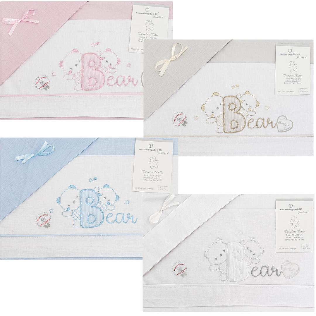 Lenzuolino Baby Culla Nazareno Gabrielli Bear