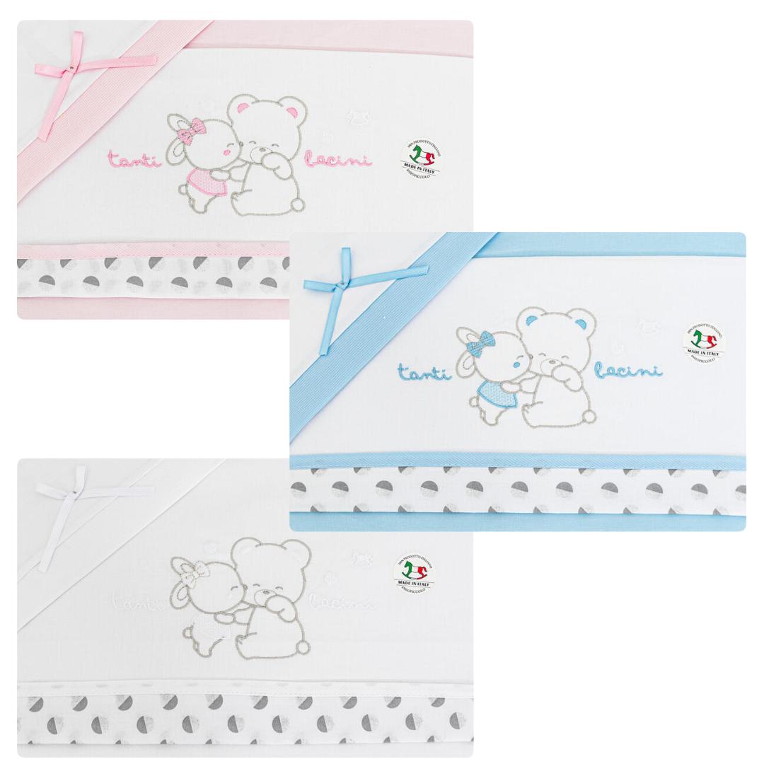 lenzuolino Mio piccolo next to me orsetto e conigl