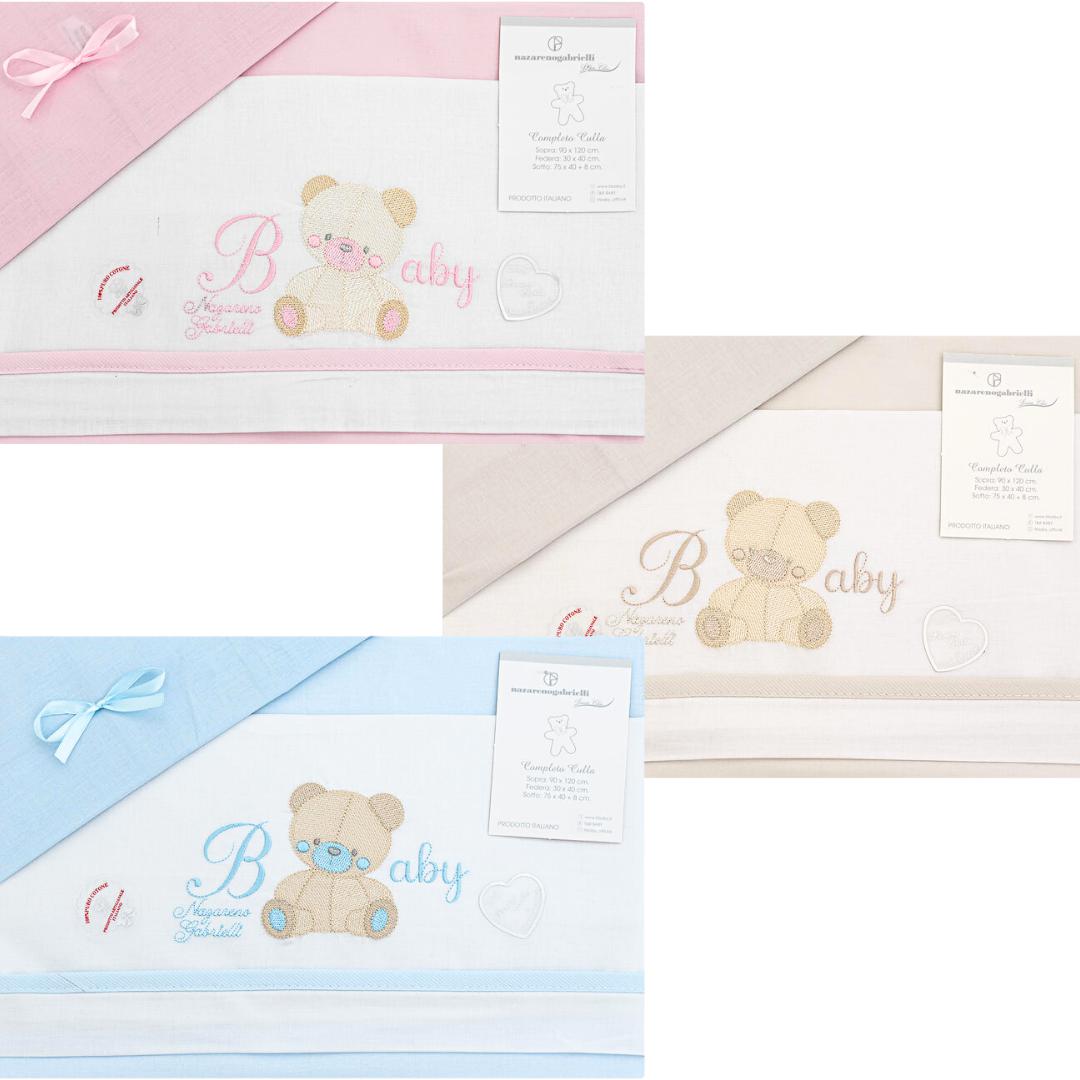 Lenzuolino Baby Culla Nazareno gabrielli Orsetto