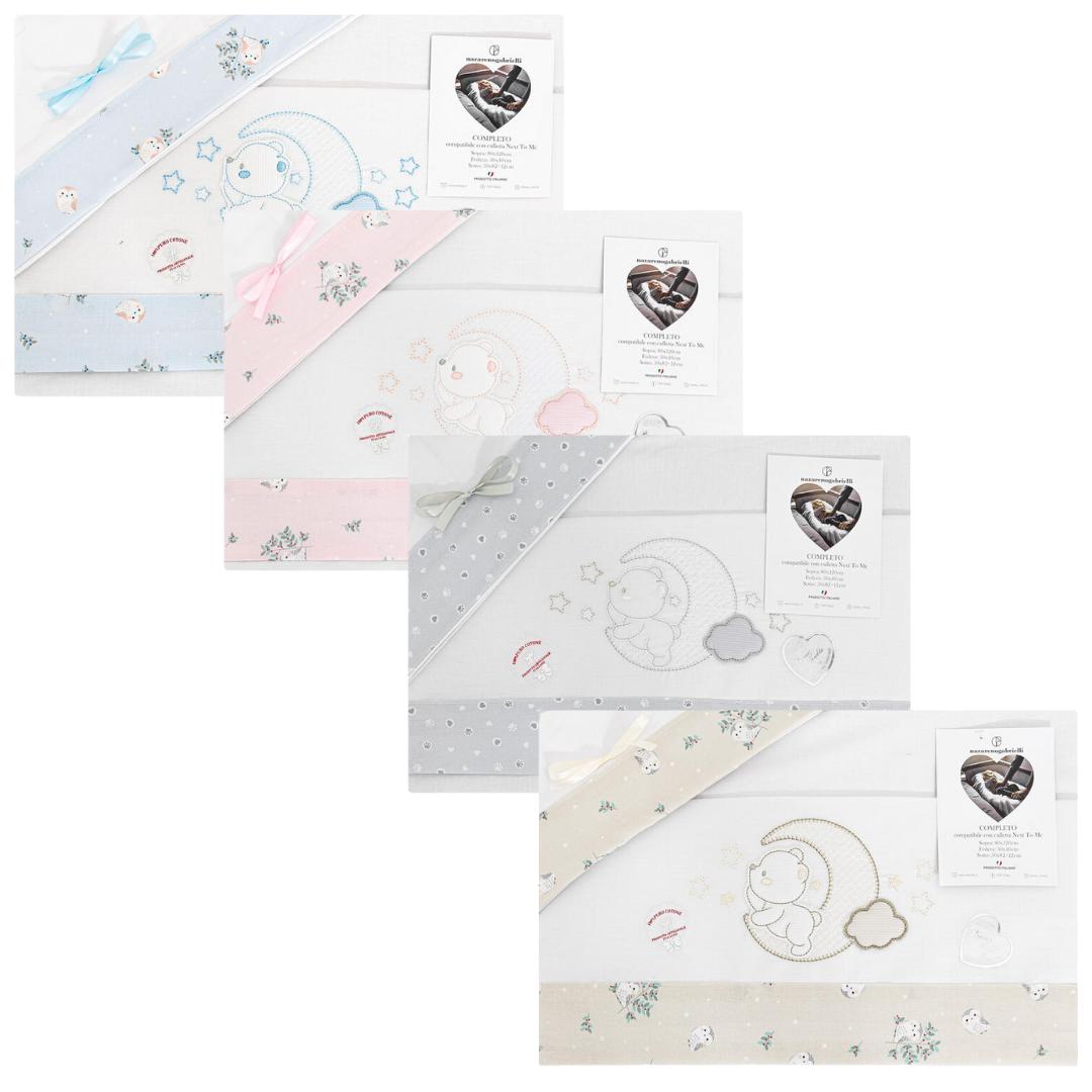 Lenzuolino Next to me Nazareno Gabrielli Orso e luna