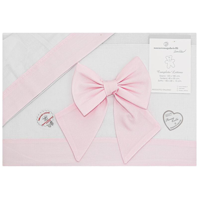 LENZUOLO 3 PZ LETTINO/CULLA RICAMATO nazareno gabrielli