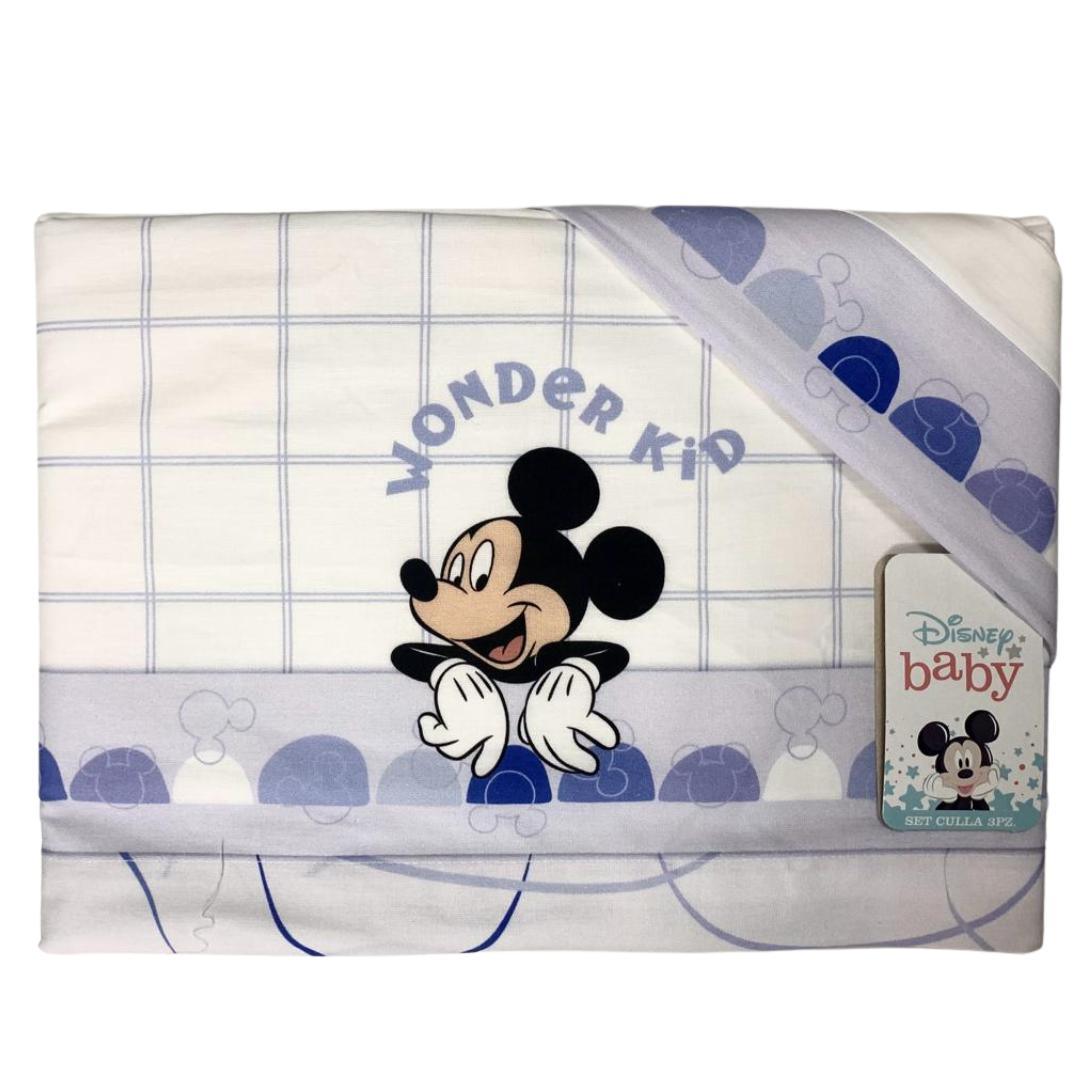 lenzuolo 3 pezzi mickey mouse babyculla - Baby Shop Store