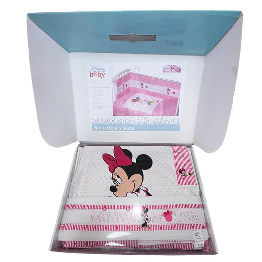 Set Lettino 5pz Disney Minnie Cotone - Baby Shop Store