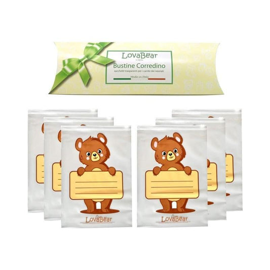 Sachets de Layette Ours Coloré x6