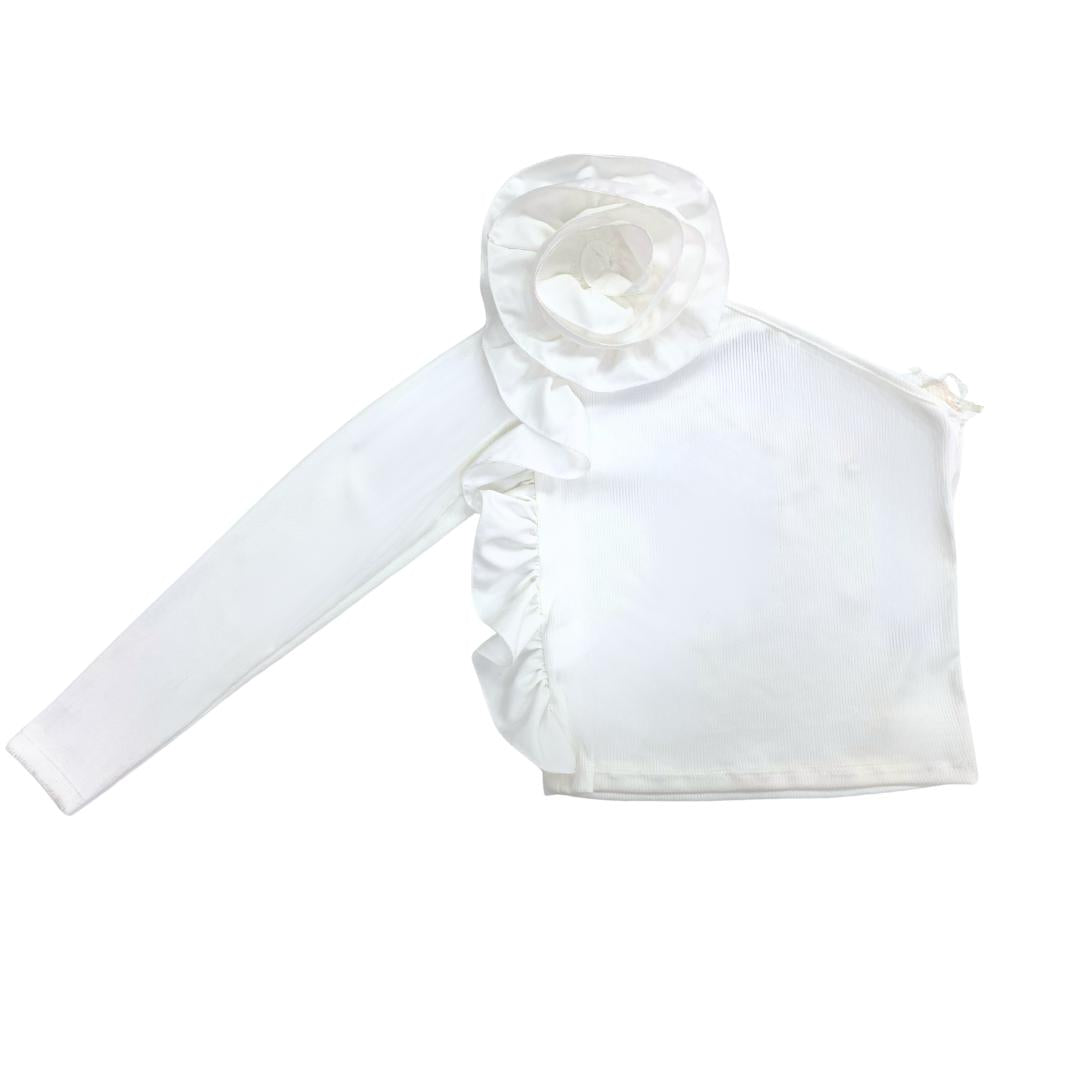 Maglietta Body Bimba volant e rosa