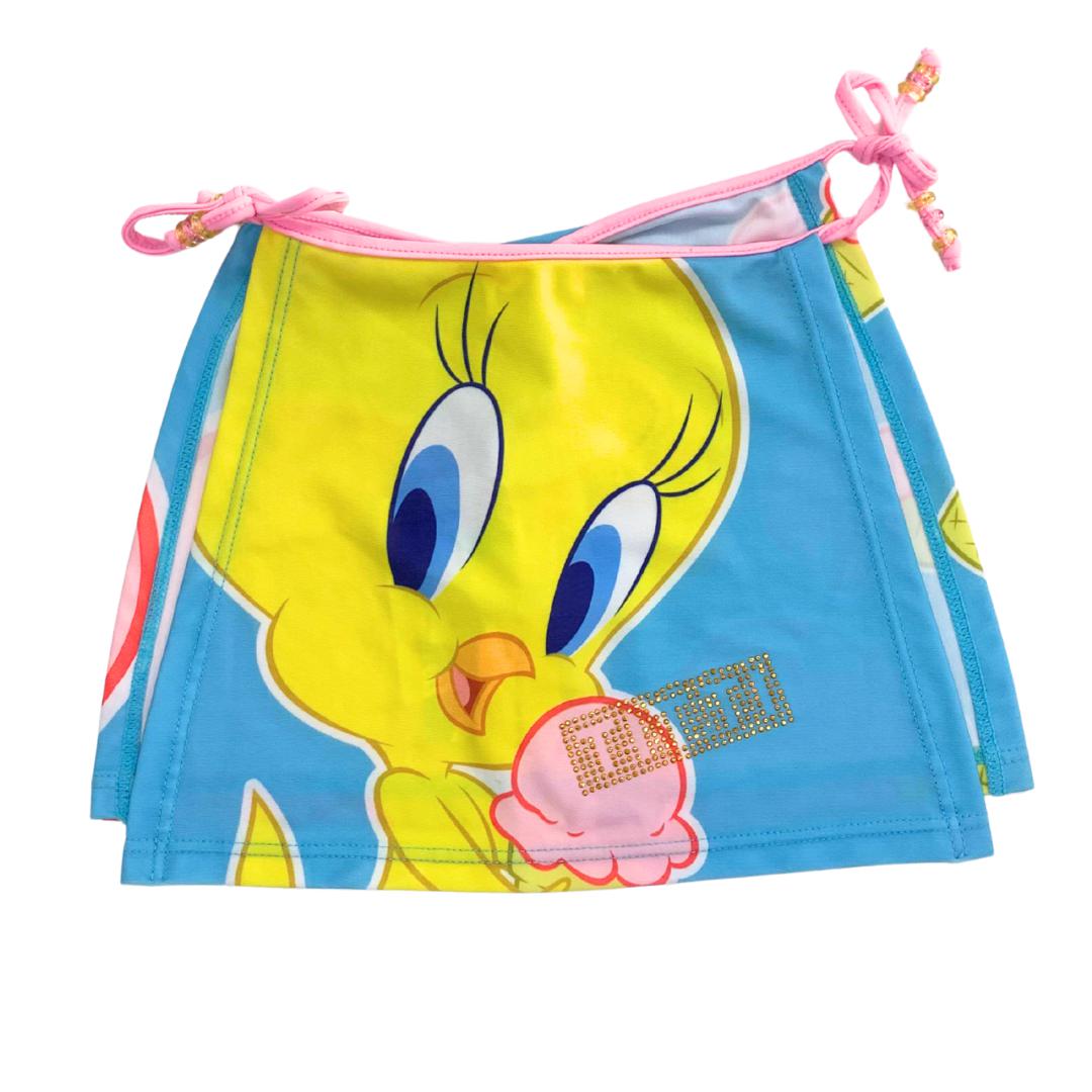 Maglietta Mare Bambina Tweety in Nylon Elasticizza