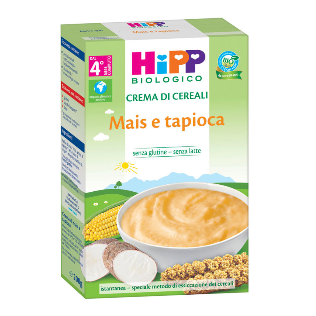 Crema di cereali Mais e tapioca Hipp 200gr