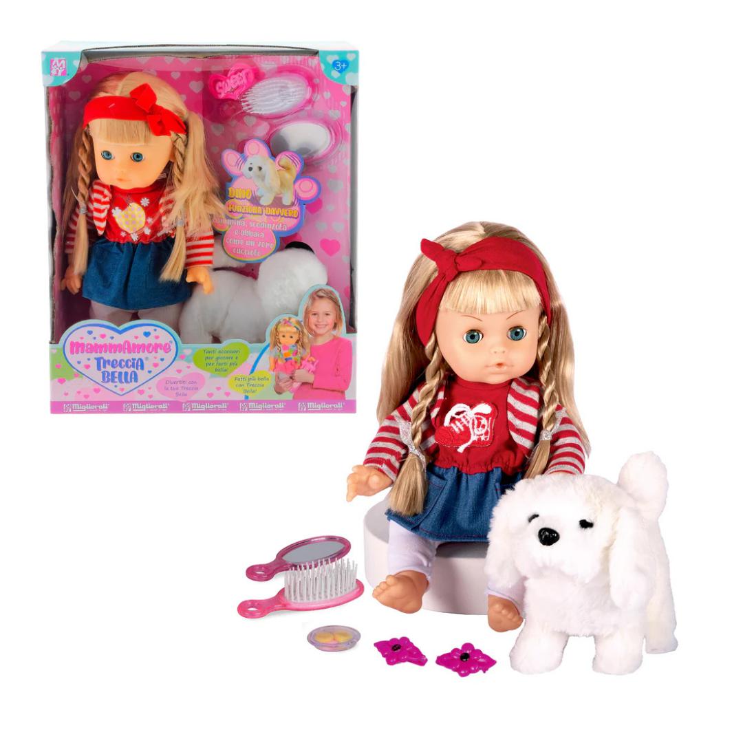 MAMMAMORE TRECCIA BELLA E DINO IL CAGNOLINO