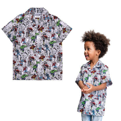 Camicia manica corta Marvel cotone - Baby Shop Store