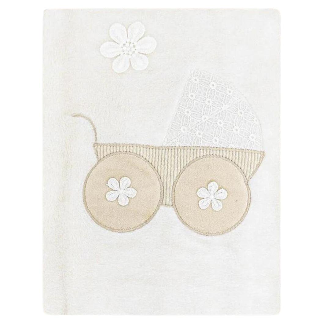 coperina ciniglia melanie panna 70x95 Strollers - Baby Shop Store