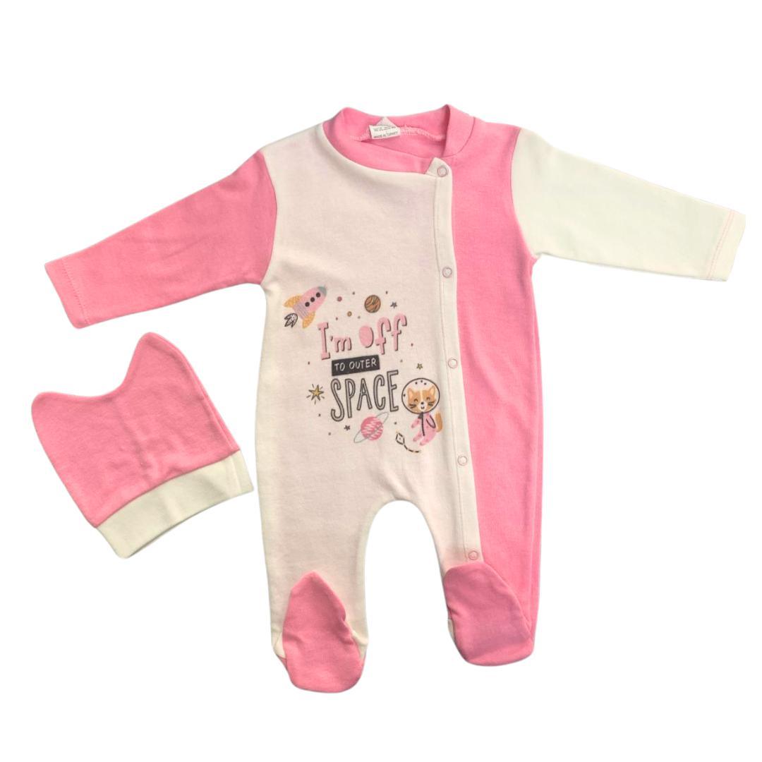 tutina con capellino melish fucsia in cotone - Baby Shop Store