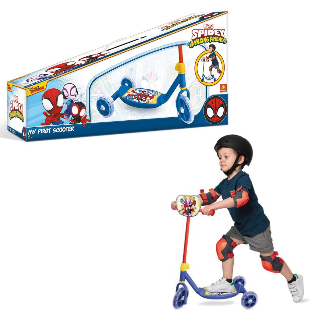 Monopattino 3 ruote spidey 2anni+