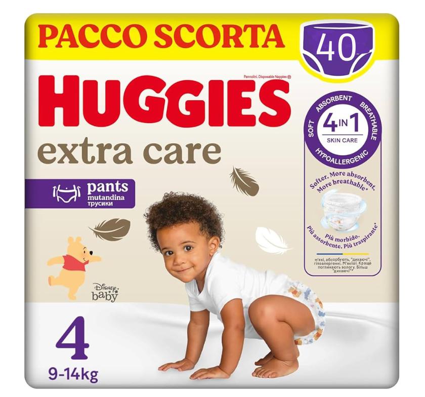 Huggies mutandina 4. 9-14kg 40 pz