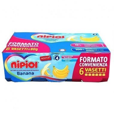 Omogeneizzato Nipiol Banana 6x80gr - Baby Shop Store