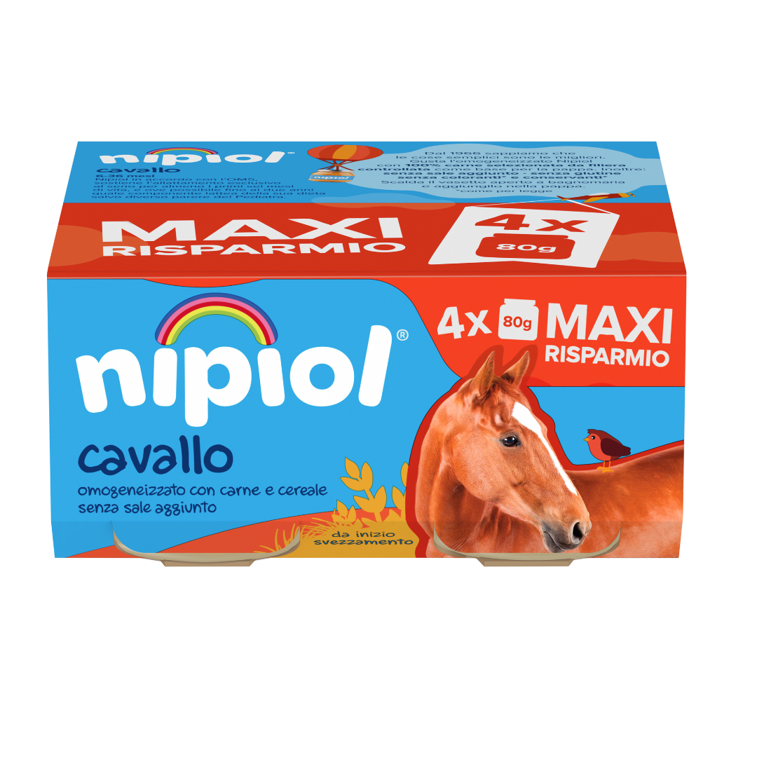 omogeneizzato Nipiol cavallo 80grx4