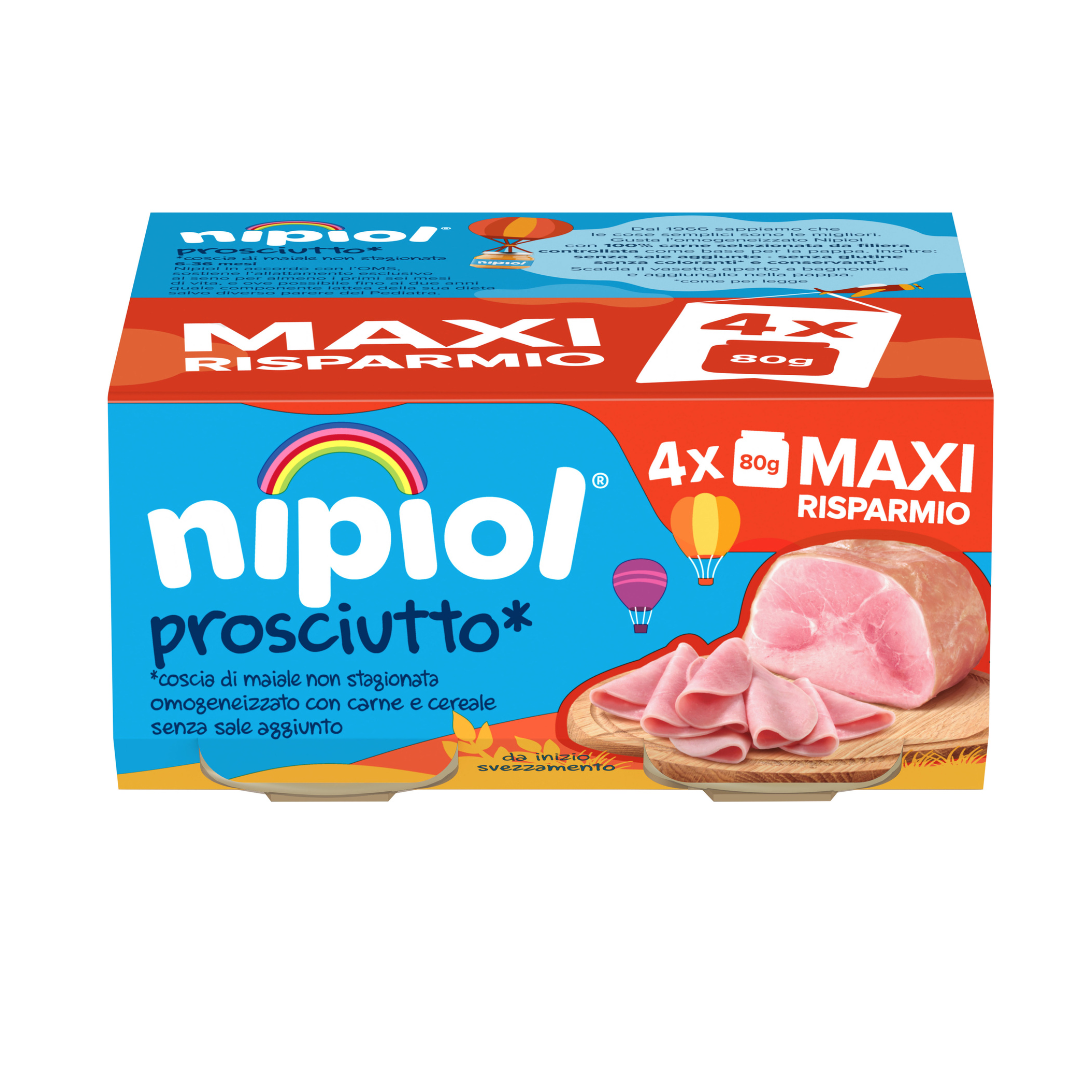 omogeneizzato Nipiol prosciutto 80grx4