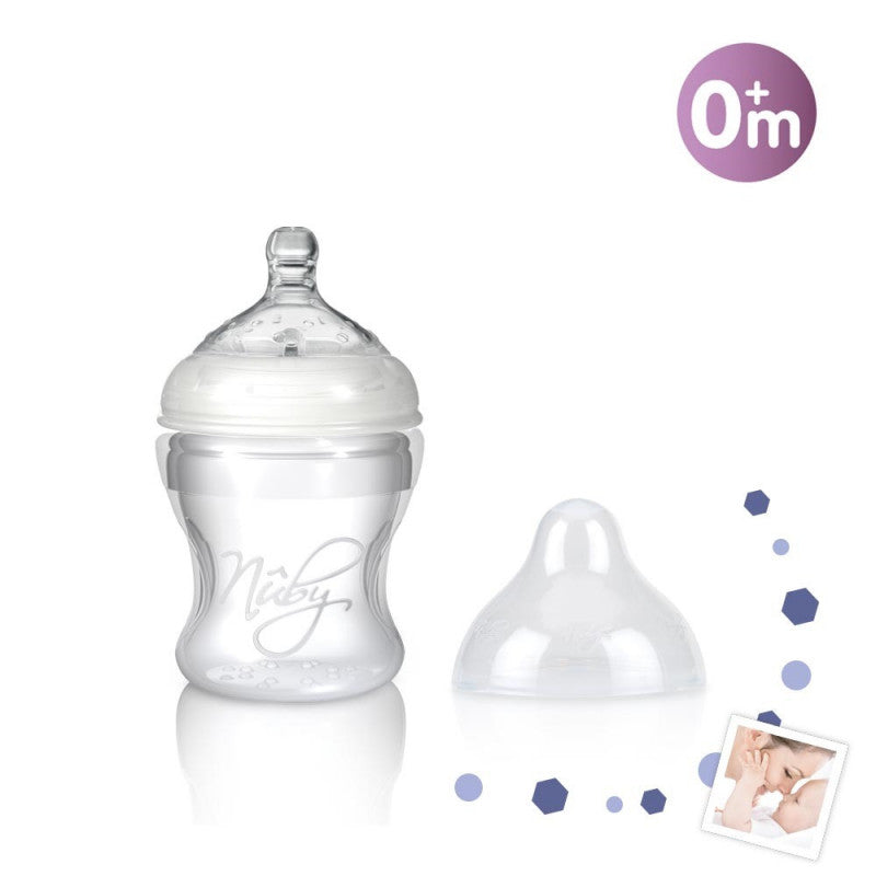 Biberon Nuby anticolica 0m+ 150 ml in silicone