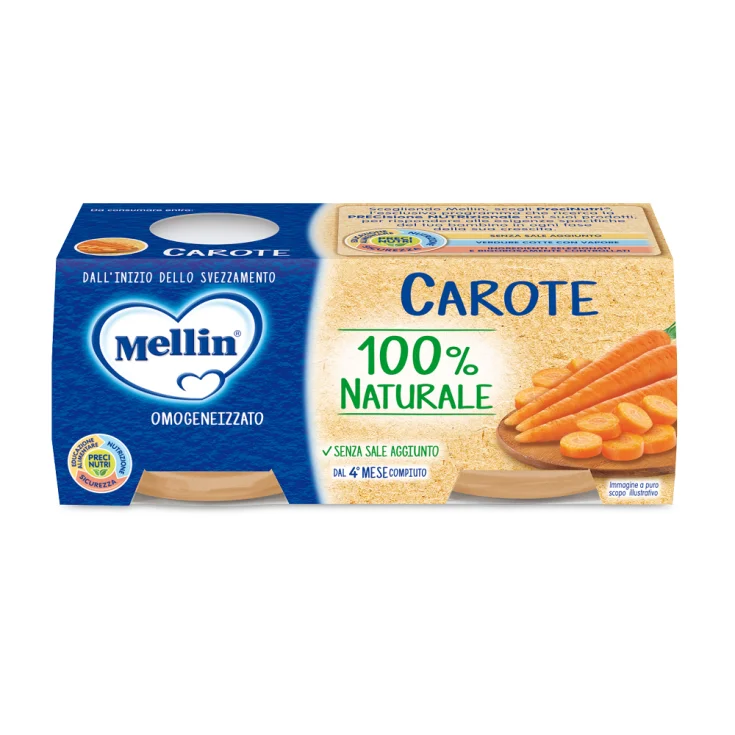 Omogeneizzato Mellin carote 80x2gr