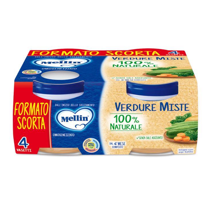 Omogeneizzato Mellin verdure miste 4x80gr - Baby Shop Store