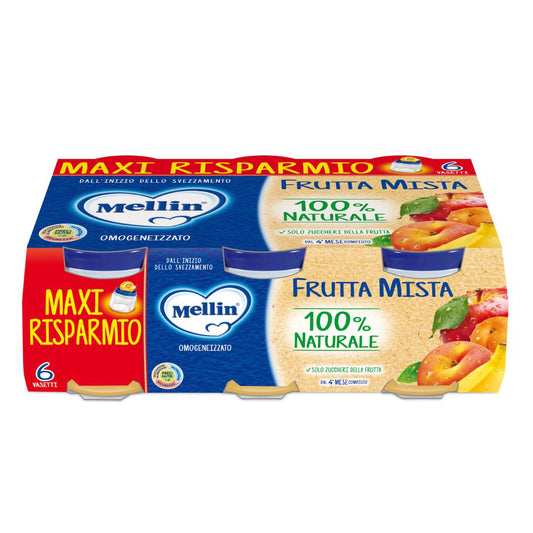 Omogeneizzato Mellin Frutta Mista 100grx6