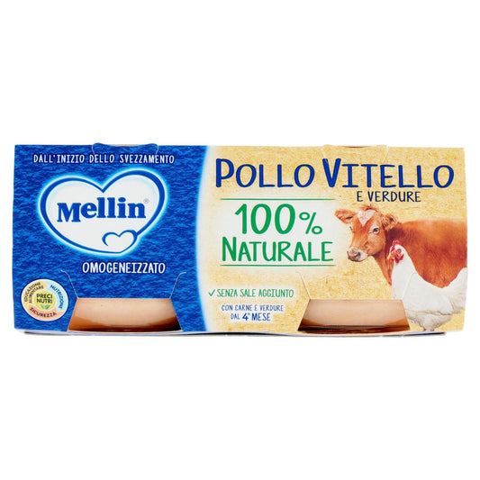 Omo mellin pollo vitello e verdure 2x80 gr - Baby Shop Store