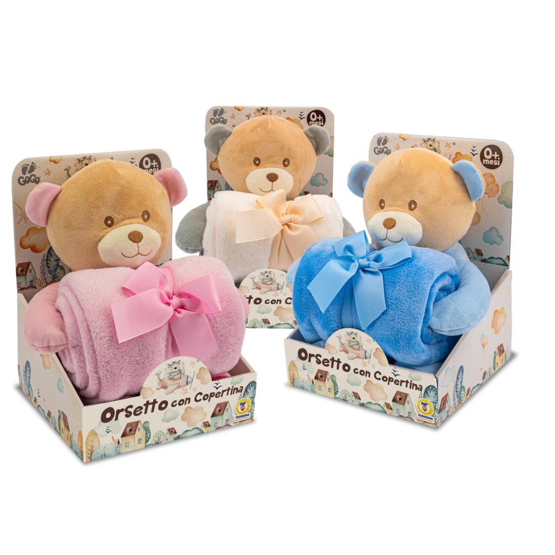Peluche Orsetto 27 cm con Copertina