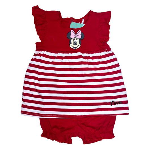 Set 2pz Minnie Rosso