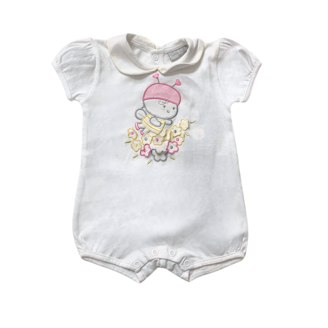 pagliaccetto ele-baby feminuccia bianco apetta - Baby Shop Store