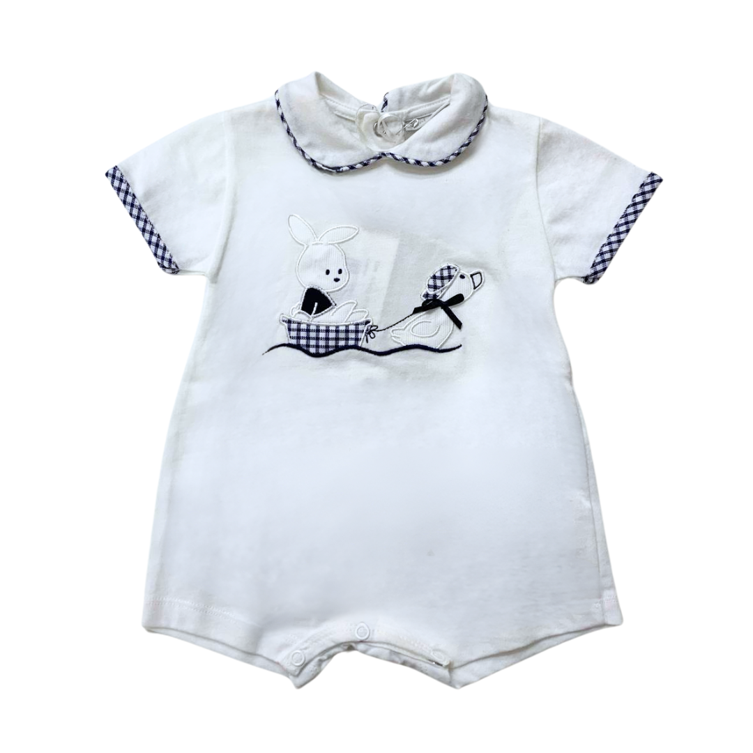 pagliaccetto ele-baby in cotone femm. coniglietto