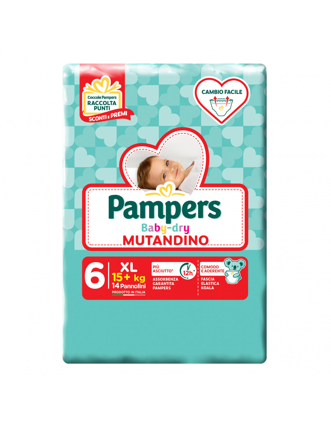 Pannolini Pampers Baby-Dry Mutandino 6. 14 pz