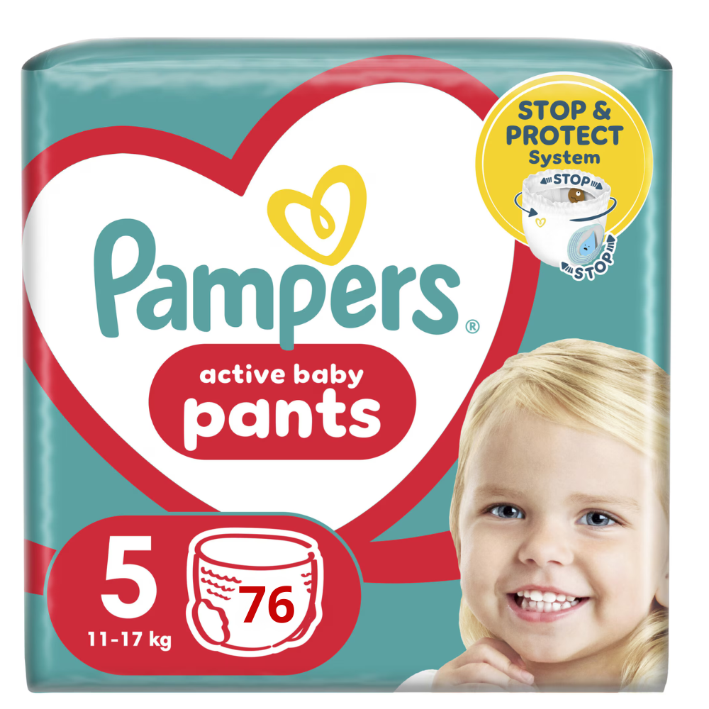 Pannolini Pampers Active Baby 5. mutandino 76pz