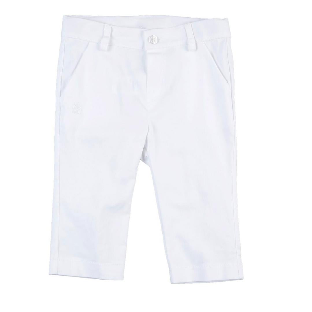 Pantaloni Barcellino Eleganti Bambino Bianchi