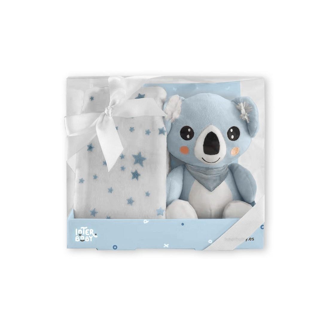 Set copertina+ peluche koala azzurro Interbaby - Baby Shop Store