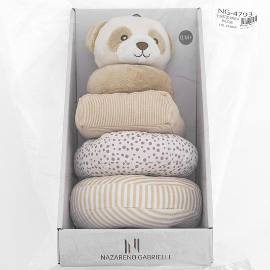 Peluche Panda Impilatore Nazareno Gabrielli beige