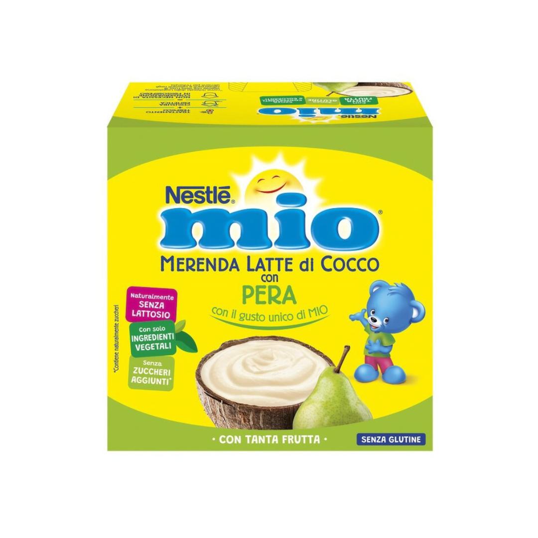 Mio merenda latte di cocco con pera senza lattosio