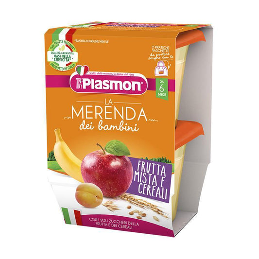 Merenda Plasmon frutta e cereali 2x120gr - Baby Shop Store