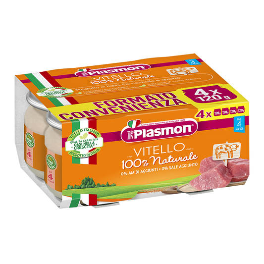 Omogeneizzato Plasmon Vitello 120grx4