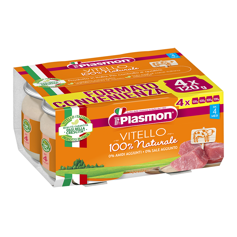 Omogeneizzato Plasmon Vitello 120grx4