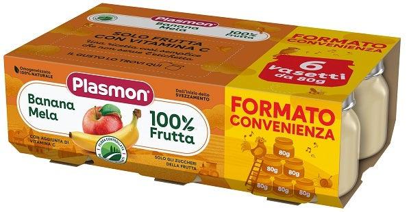 Omogeneizzato Plasmon Banana e mela 6x80gr