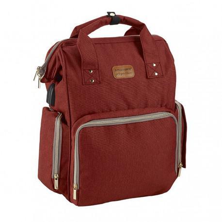 Borsa zaino Plebani bordeaux - Baby Shop Store