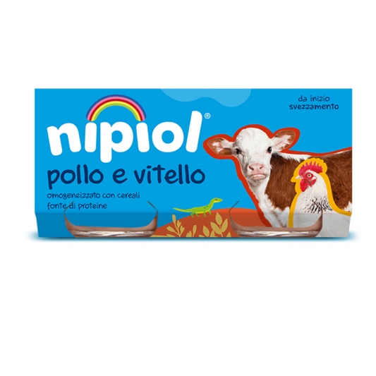 omogeneizzato Nipiol pollo e vitello 80grx4