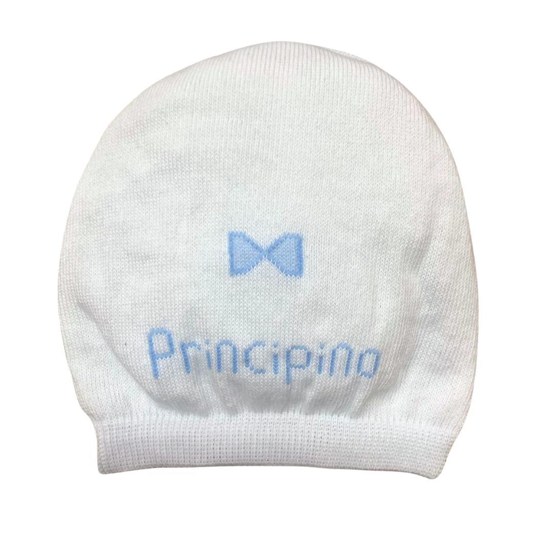 Cappellino in cotone "principino" bianco Caveja - Baby Shop Store