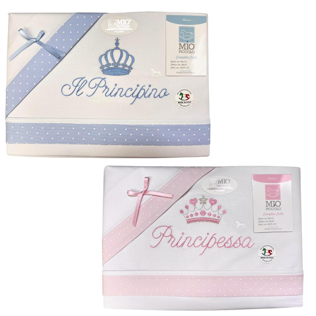 Lenzuolino Mio Piccolo Baby culla Principino-essa