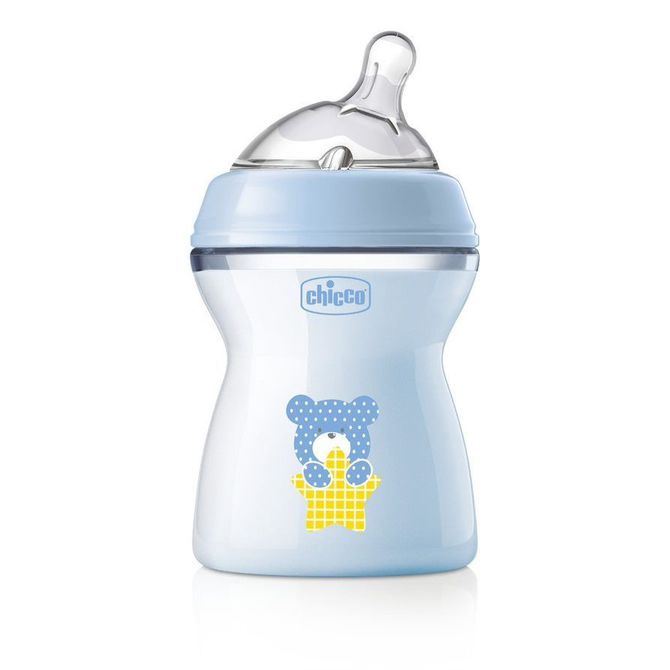 Biberon chicco natural feeling 250ML 2+ azzurro