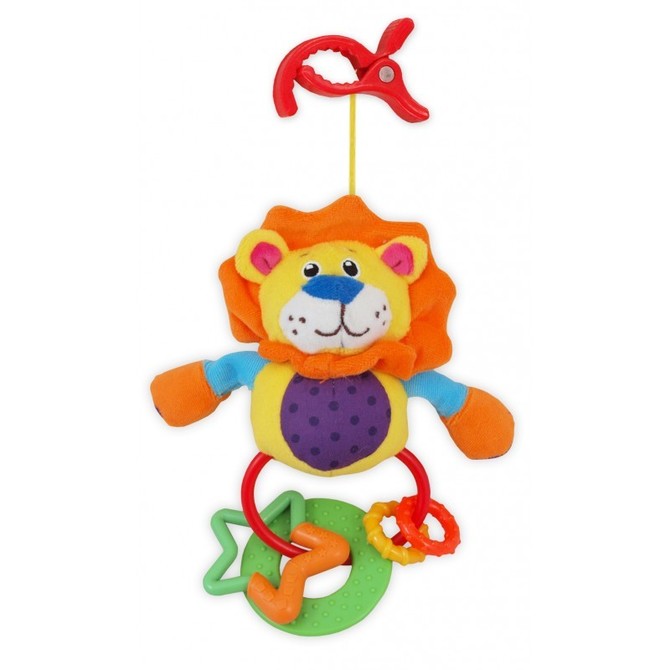 sonajero de león con masaje de encías