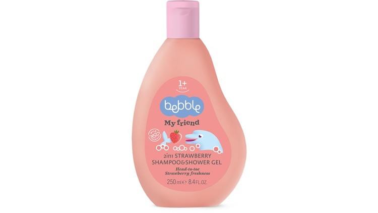 Bagno-shampoo fragola 250ml Bebble