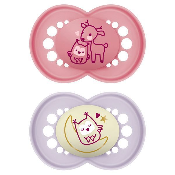 Ciucci Mam bimba original 6+ giorno e notte rosa e viola renna e gufo