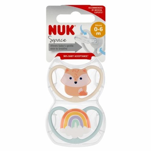 Ciucci Nuk Silicone 0-6 mesi 2 pezzi