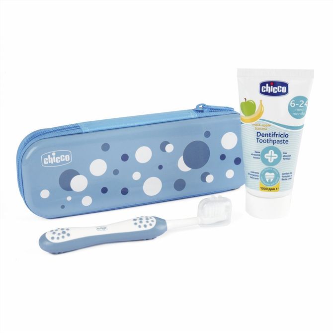 Set Chicco spazzolino e dentifricio con custodia 6-36M